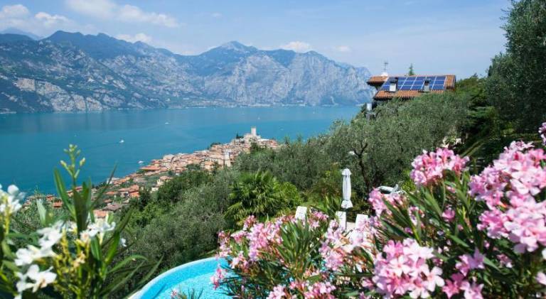 Wonderful holiday apartment with pool, garden & barbecue | Pet-friendly in Malcesine