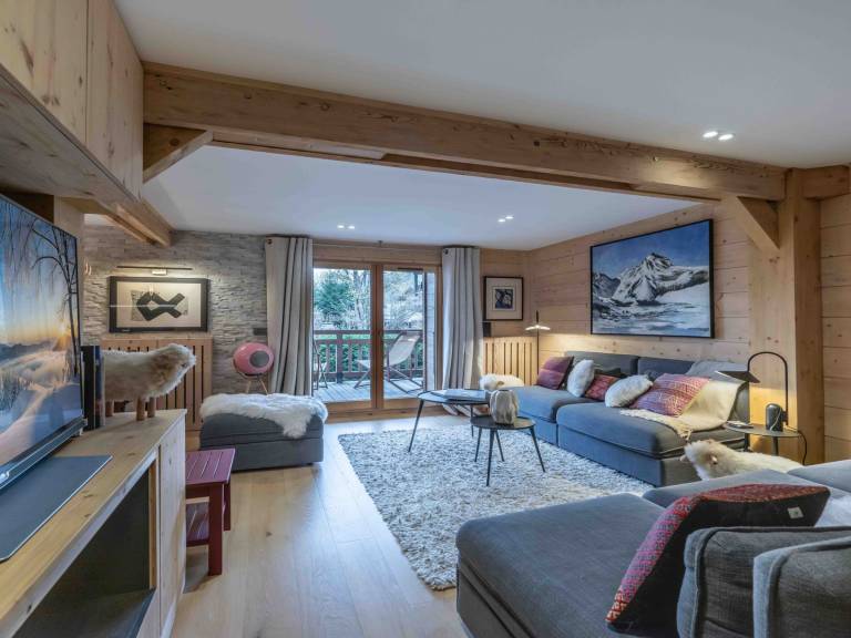 Duplex at the lift base in Megève - 4 bedrooms in Combloux