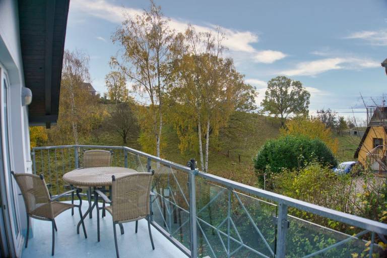 Balkon mit herrlichen Meerblick, Schwimmbad- und Saunanutzung - Dünenhaus FeWo05 — photo 4