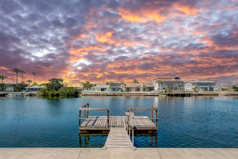 Waterfront Florida Escape w Deck & Private Dock