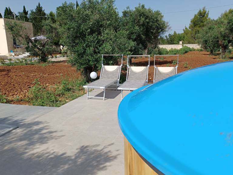 House with yard, grill & patio | Garden view in Nardò