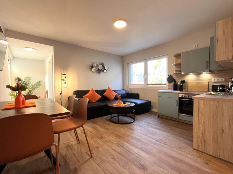 Moderne Ferienwohnung Nordhafen mit Terrasse, strandnah und hundefreundlich in Groemitz