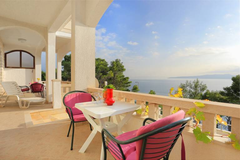 Rental apartment with terrace | Sea view in Brela