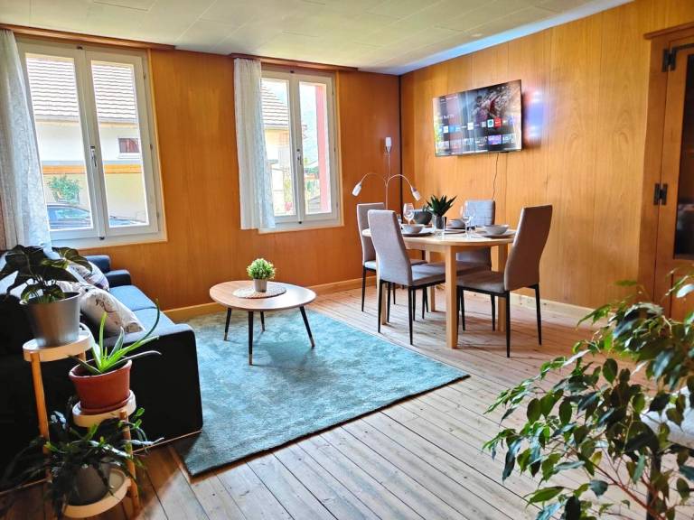 Fully equipped beautiful house with barbeque, yard & terrace | Perfect for remote work | Pet-friendly in Wilderswil