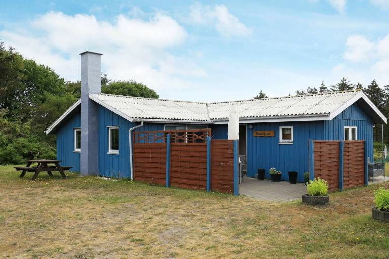 Vacation home with barbeque, garden & terrace in Lokken