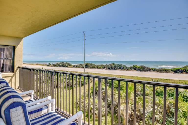 Ormond Beach Ocean View Condo w Private Balcony