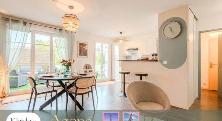 Holiday apartment with patio | Dogs allowed in Serris