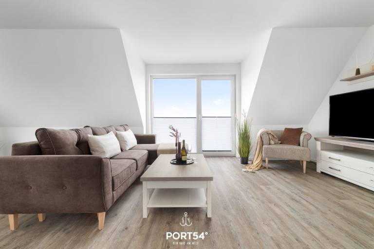 Küste 3 - 2 Schlafzimmer, Balkon mit Feldblick, Duschbad in Büsum