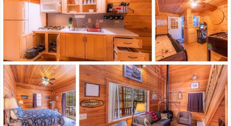 Cabin 4 The Wolves Den - Pet Friendly- Sleeps 6 - Playground & Game Room in Payson, AZ
