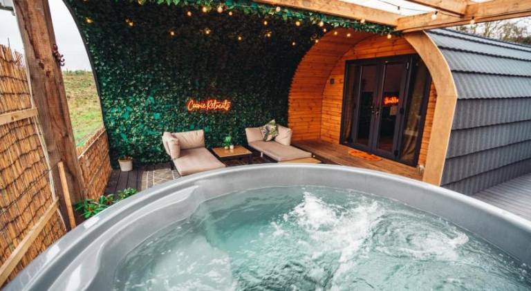 Coorie Retreats Luxury Geo Domes and Cabins with Private Hot Tubs Cinema Firepit Spa and More — photo 3