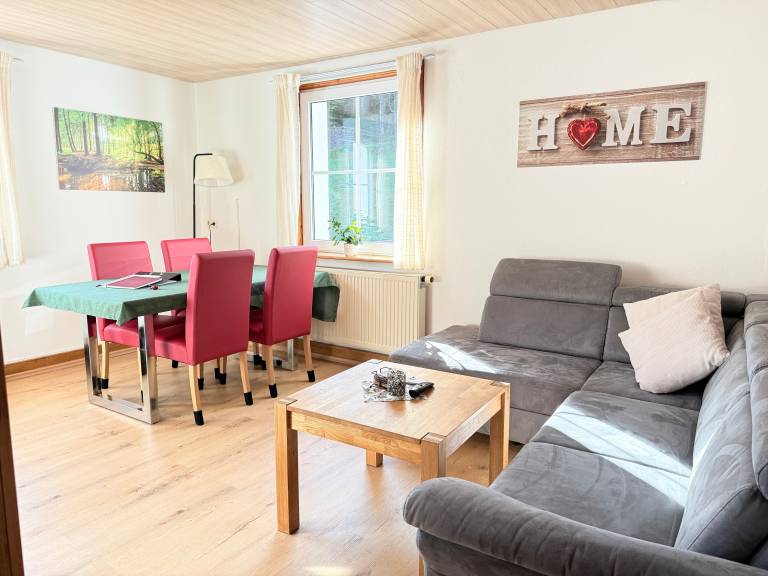 Family-friendly pleasant rental apartment with yard, fast internet & barbeque | Mountain view | Dogs allowed in Karlsruhe