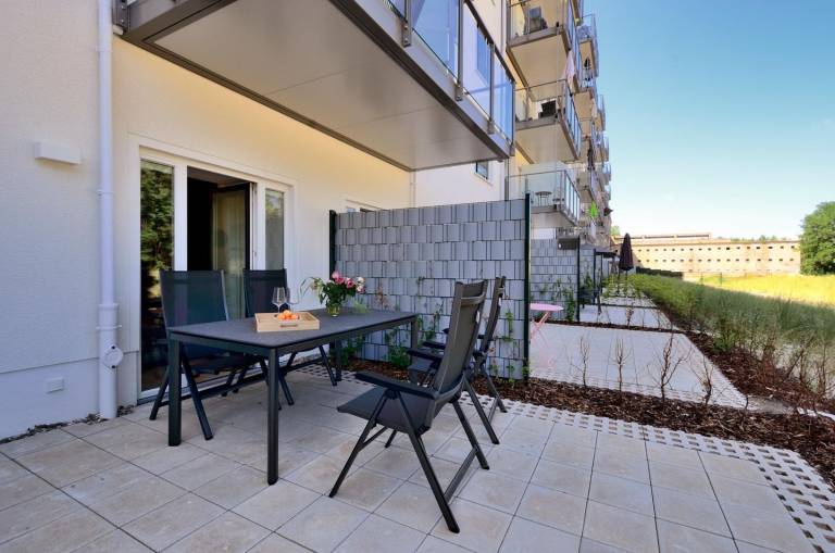 FeWo Gooddays: Exklusive 111 m² FeWo mit Terrasse, Balkon & Meerblick – Prora — photo 2