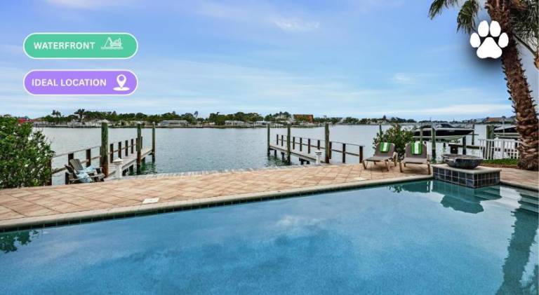 Vacation home with pool in Treasure Island, FL