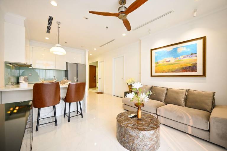 Wonderful apartment with BBQ & pool | Water view | Suitable for remote work | Pet-friendly in Ho Chi Minh City