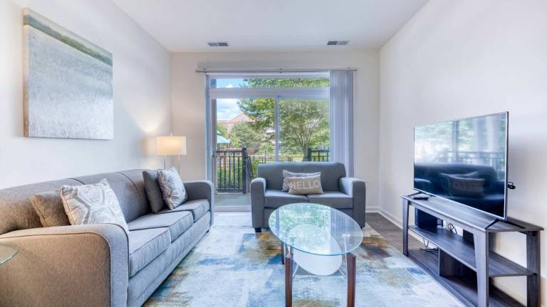 Child-friendly rental apartment with grill & pool | Suitable for remote work | Pet-friendly in Waltham, MA