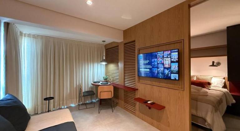 Holiday apartment with pool in Paulista