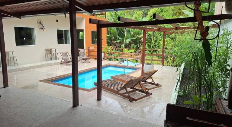 Lovely holiday apartment with terrace, pool & yard | Pets are welcome in Cairu