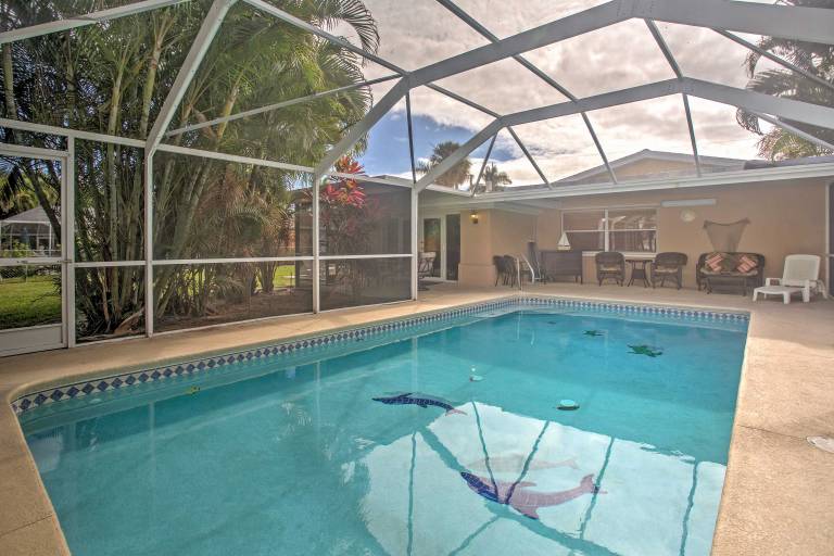 Tropical Cape Coral Home w/ Private Dock on Canal! in Cape Coral, FL