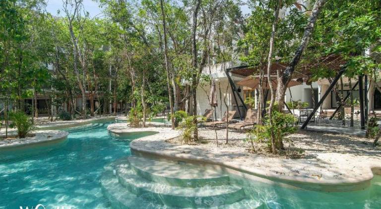 Espacioso Loft c/vista al Jardin Piscina GYM in Tulum