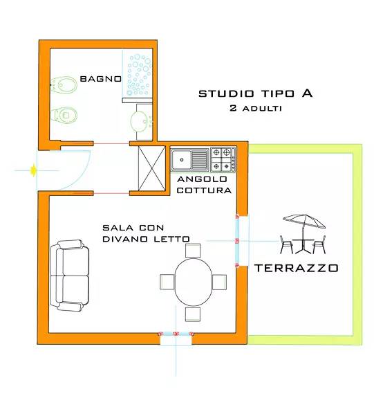 Rental apartment with yard — photo 4