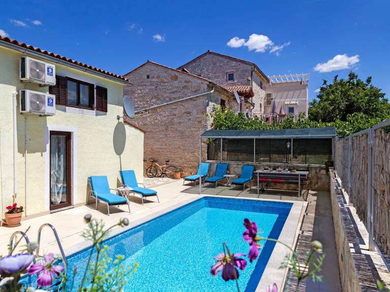 Nice house with patio, barbecue & private pool | Dogs allowed in Tar-Vabriga