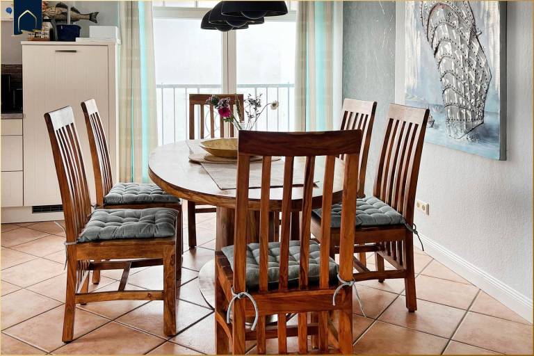 Strandnahe Ferienwohnung mit Meerblick & Balkon – 2 Bäder, für 6 Personen — photo 4