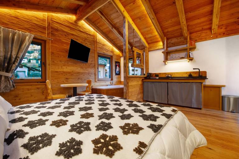 Studio with fast internet & hot tub | Mountain view — photo 2