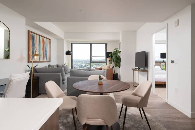 Upscale 1BR MIT Harvard WiFi Gym W D Parking! in Somerville, MA