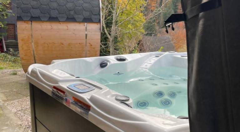 Chalet with hot tub in Thann