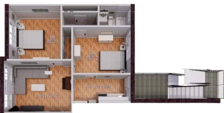 84 m² Ferienwohnung