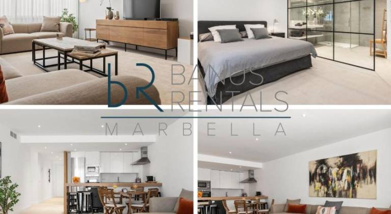 Fully equipped holiday apartment with garden & private pool | Beach nearby | Dogs allowed in Marbella