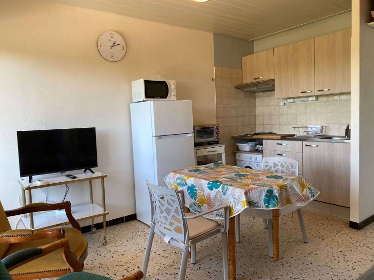 Top Floor T1 Apartment with Balcony, A/C, and Internet – Balaruc-les-Bains — photo 4