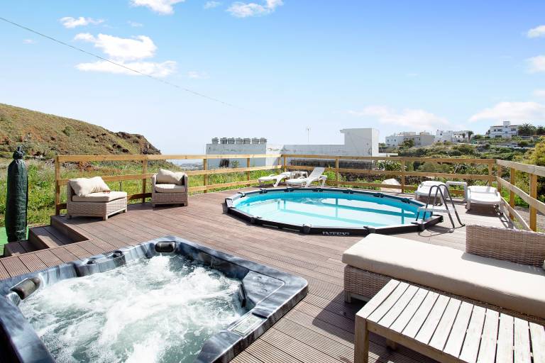 Ferienwohnung mit Hund in Moya, Gran Canaria f&uuml;r max. 3 Personen am Atlantik