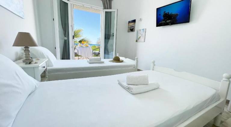 Pleasant serviced apartment with patio & yard | Dogs allowed in Samos