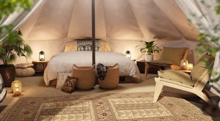 Tent with barbeque, patio & yard | Pets are welcome — photo 2