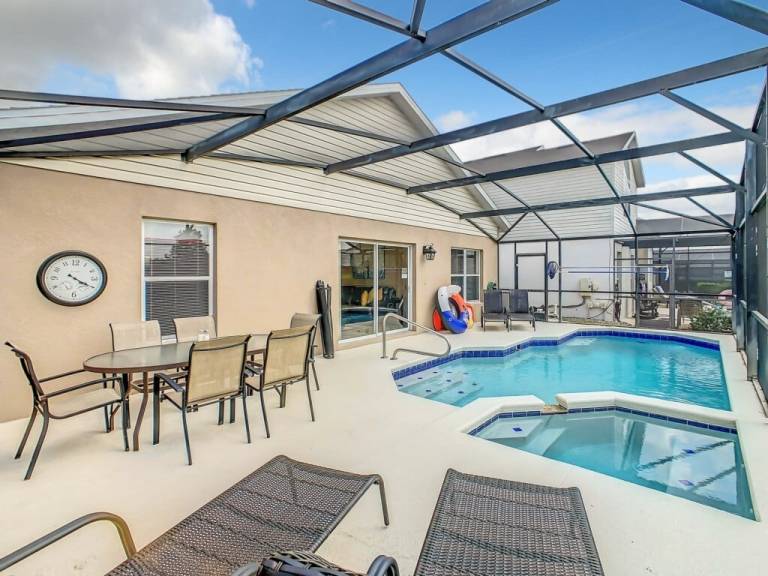 Vacation home with hot tub, grill & private pool in Osceola, FL
