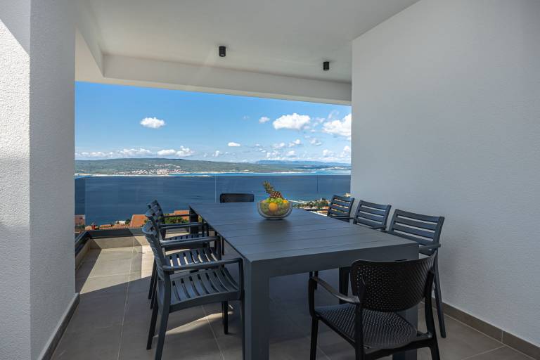 Vacation home with grill, private pool & yard | Sea view | Pet-friendly in Crikvenica