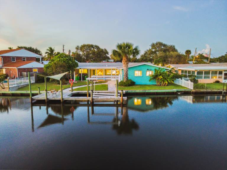 House with private pool, patio & yard in Cocoa Beach, FL