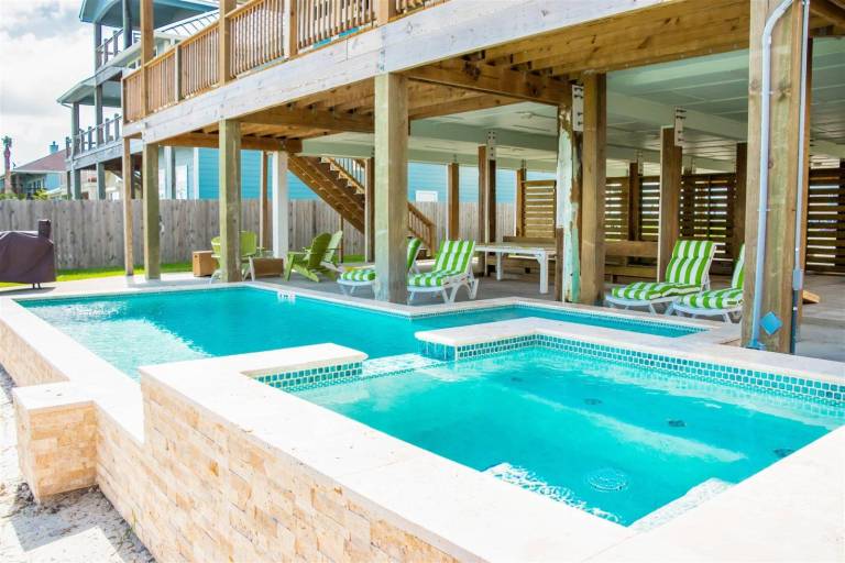 Vacation home with private pool, terrace & barbeque | Pets are welcome in Rockport, TX