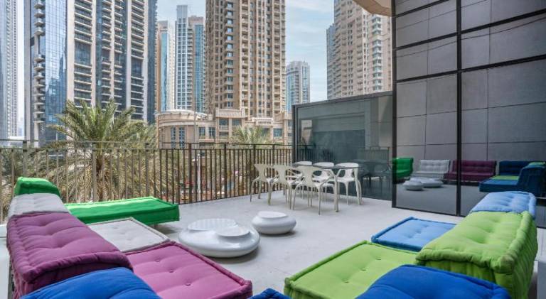Holiday apartment with pool | Next to Burj Khalifa in Dubai