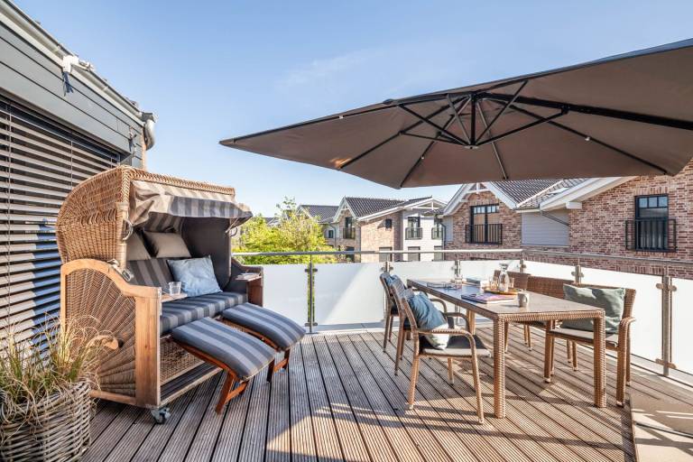 "Levante Loft", mit Dachterrasse und zwei Schlafzimmern für bis zu 4 Personen! in Büsum