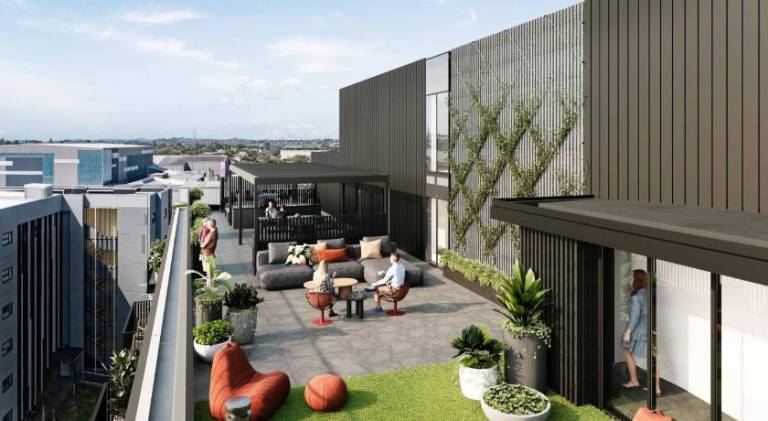 Rental apartment with terrace in Auckland
