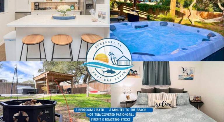 Charming vacation home with hot tub | Pets allowed in Rockport, TX