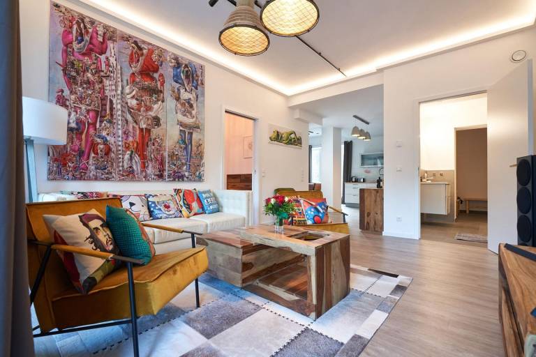 FeWo Seemannsgarn: Moderne 94 m² Ferienwohnung mit Sauna & Meerblick in Binz