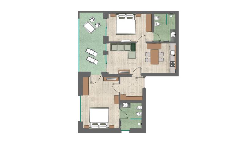 Rental apartment with grill, yard & terrace | Mountain view — photo 3