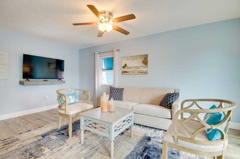 Walk to Cocoa Beach Condo w Patio
