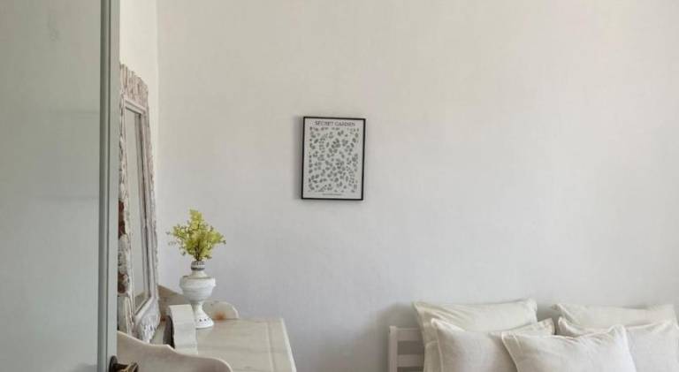 Apartment with patio & yard | Pets are welcome in Tinos