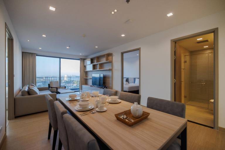 Pleasant serviced apartment with sauna, pool & patio | Pet-friendly in Chonburi