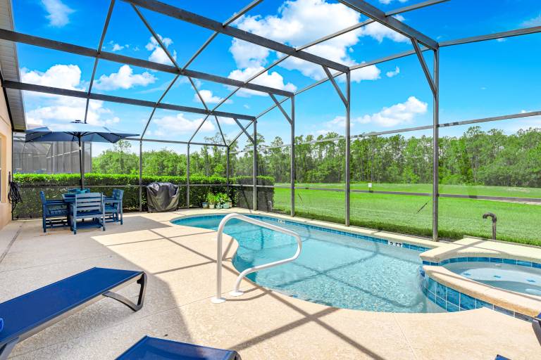 Vacation home with sauna, jacuzzi & private pool | Water view in Osceola, FL