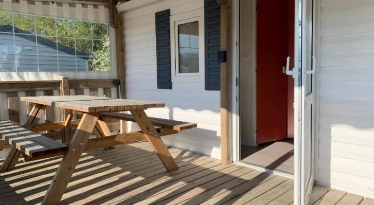 Camping de la ferme aux anesses, mobil home myrtille — photo 3